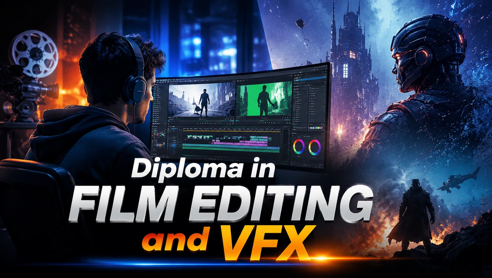 Diploma in Film Editing and VFX Student